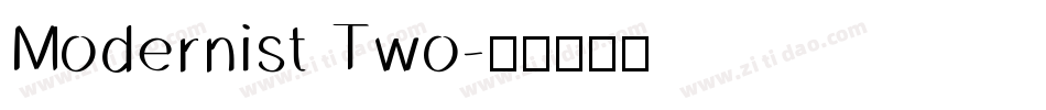 Modernist Two字体转换